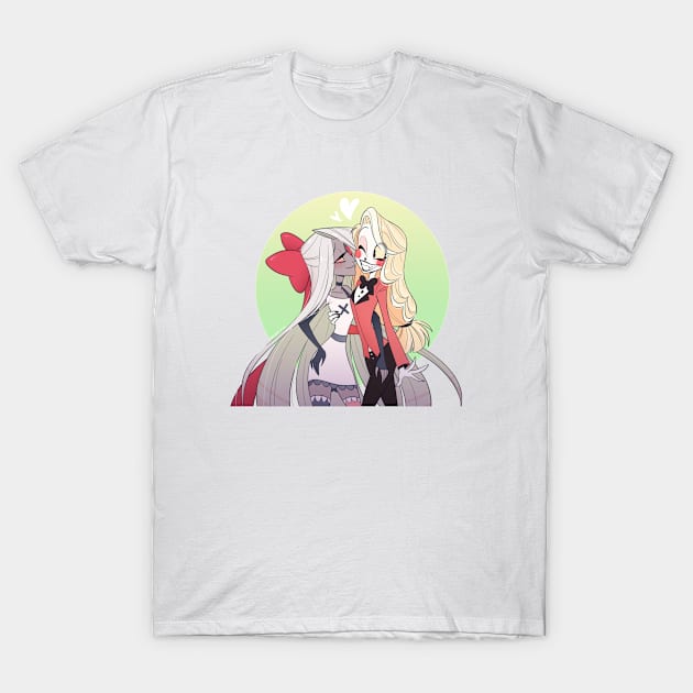 hazbin hotel Vaggie/Charlie T-Shirt by quere